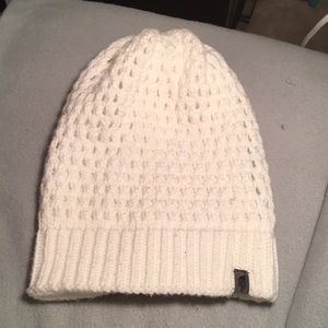 White North Face beanie